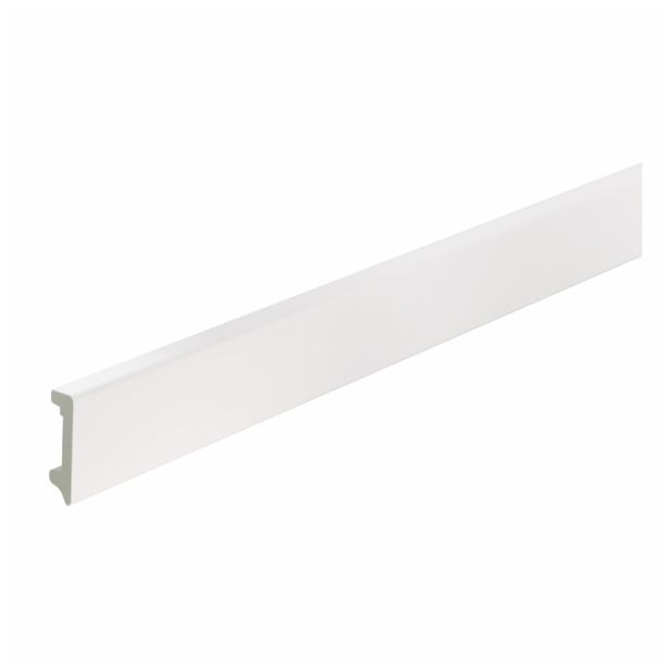 ZAKLJUČNA TALNA LETEV FN BELA VODOODPORNA 14.5X58X2400 MM PS