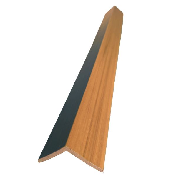 ZAKLJUČNA VOGALNA LETEV L-PROFIL ZA WPC FASADNI SISTEM RJAVA