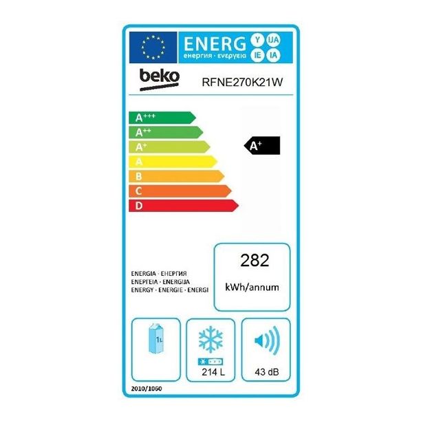 ZAMRZOVALNA OMARA BEKO RFNE 270 K21W