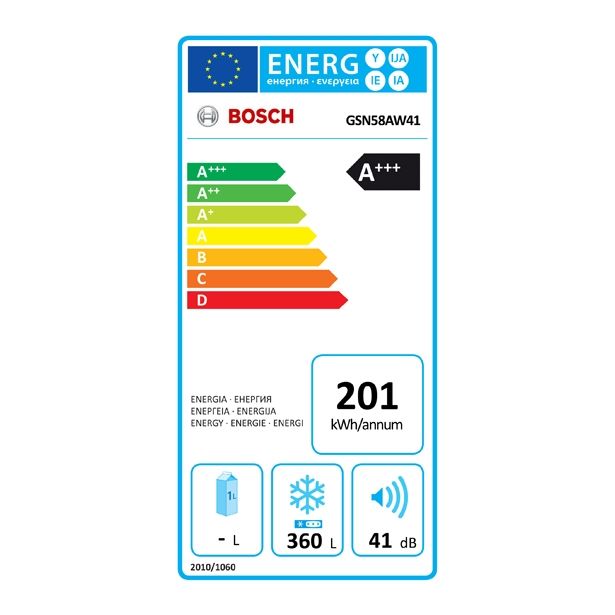 ZAMRZOVALNA OMARA BOSCH GSN 58AW41