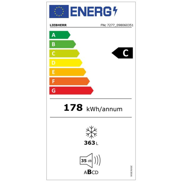 ZAMRZOVALNA OMARA LIEBHERR FNC 7277