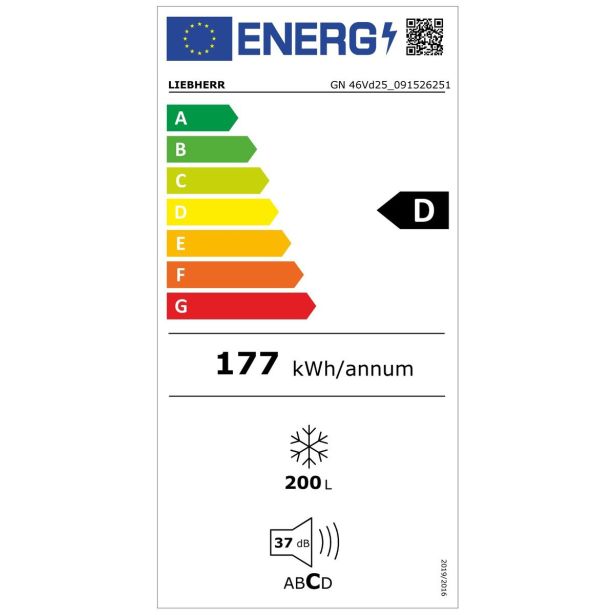 ZAMRZOVALNA OMARA LIEBHERR GN 46VD25