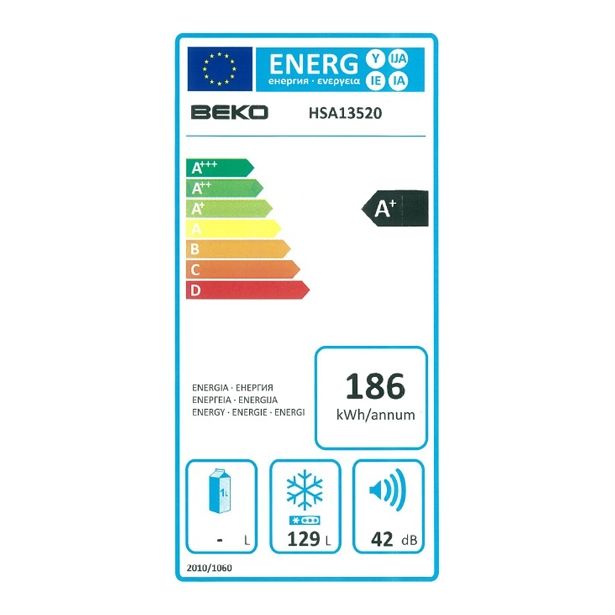 ZAMRZOVALNA SKRINJA BEKO HSA 13520