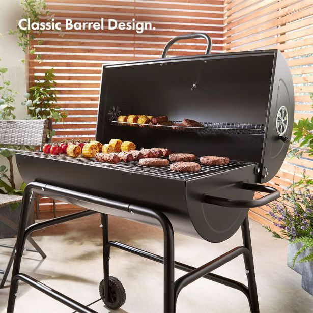ŽAR NA OGLJE VONHAUS CHARCOAL BARREL BBQ OBLIKA SODČKA