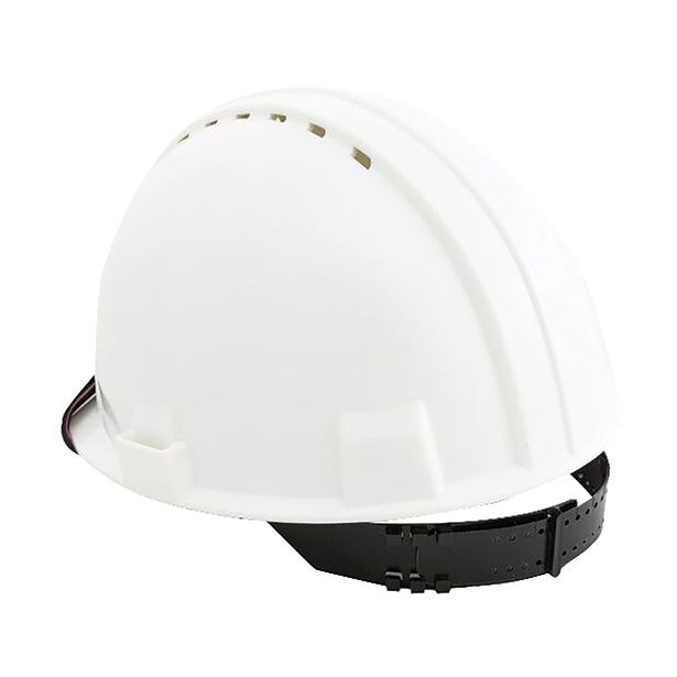 ZAŠČITNA ČELADA BELA GRADBENA TIP 200 Z REGULACIJO ZADAJ