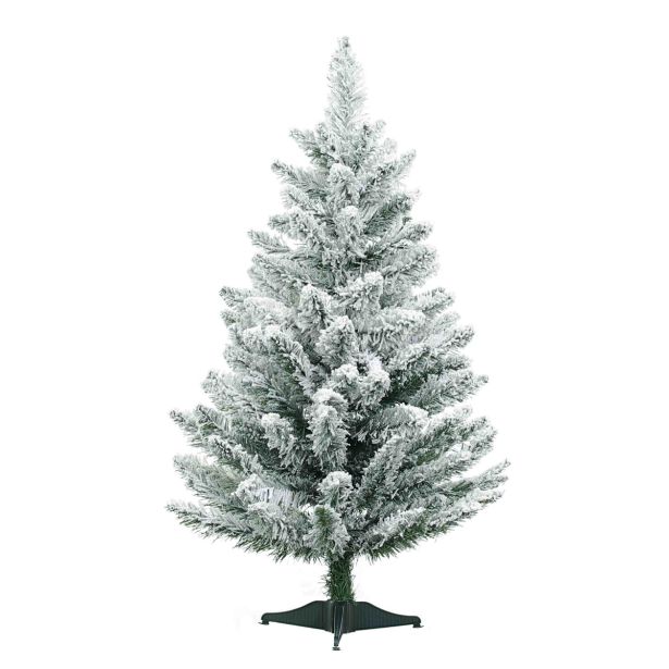 ZASNEŽENA NOVOLETNA JELKA IZ UMETNE MASE, VIŠINE 120 CM