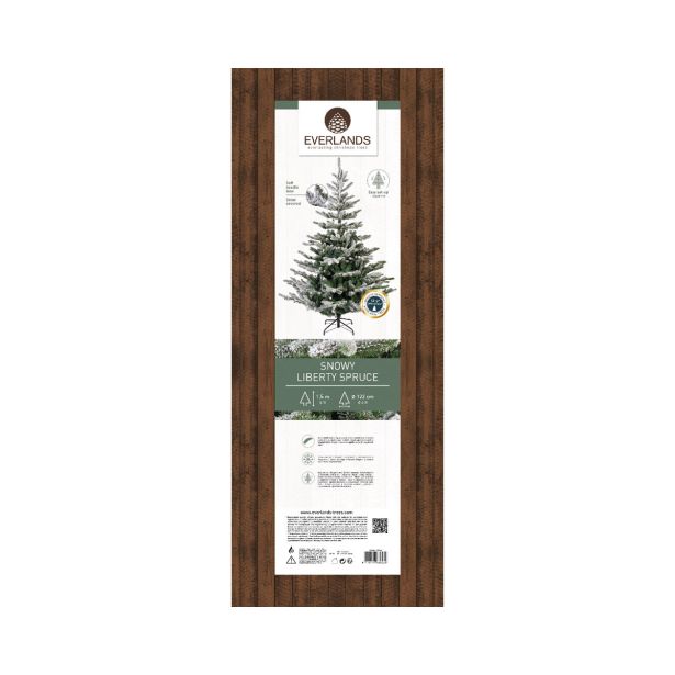 ZASNEŽENA NOVOLETNA JELKA IZ UMETNE MASE, VIŠINE 150 CM