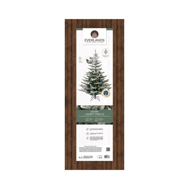 ZASNEŽENA NOVOLETNA JELKA IZ UMETNE MASE, VIŠINE 180 CM