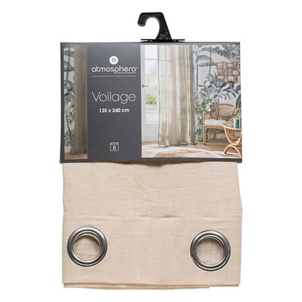 ZAVESA ATMOSPHERE PAXTA 130X240 CM POLIESTER/BOMBAŽ, BEŽ