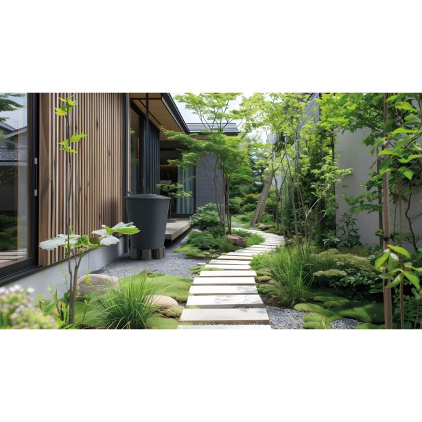 ZBIRALNIK DEŽEVNICE PROSPERPLAST SMOOTH ANTRACIT 985X985X1105 MM