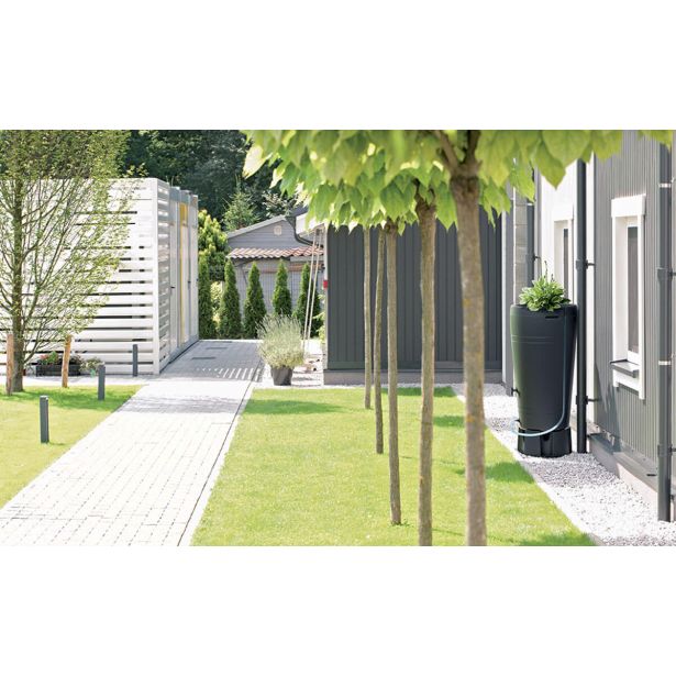 ZBIRALNIK DEŽEVNICE PROSPERPLAST TUBE ANTRACIT 593X593X1070 MM