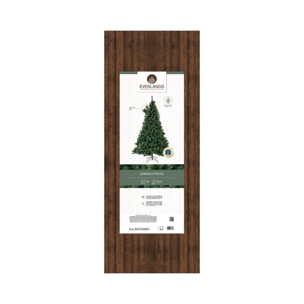 ZELENA NOVOLETNA JELKA CANADA SPRUCE IZ UMETNE MASE, VIŠINE 180 CM