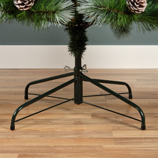 NOVOLETNA JELKA 210 CM LEDENA S STORŽI NORWICH PINE