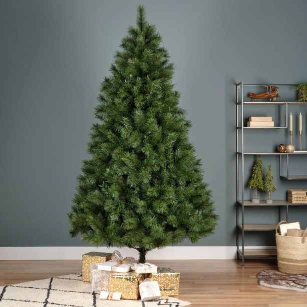 ZELENA NOVOLETNA JELKA ONTARIO PINE IZ UMETNE MASE, VIŠINE 150 CM