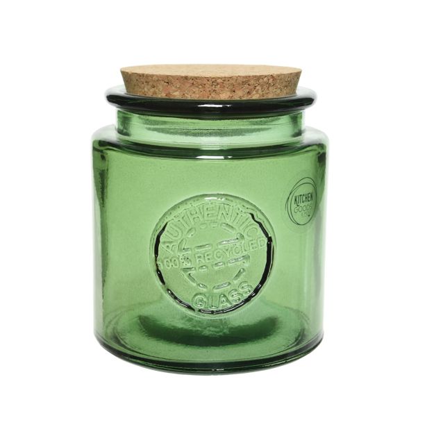 POSODA ZA SHRANJEVANJE DECORIS 26X11CM, 3/1 STEKLENA ZELENA