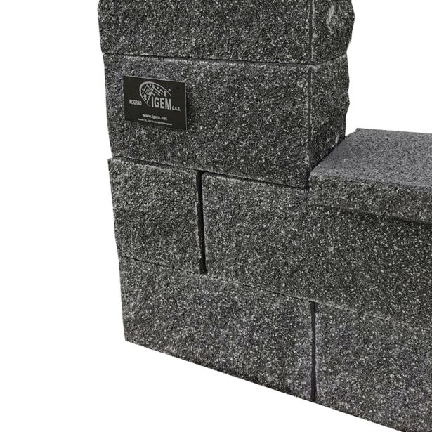 BETONSKI IZDELEK KOGRAD ZIDAK FUTURAX ZAKLJUČNI ČRN 40X20X20