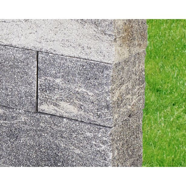 BETONSKI IZDELEK KOGRAD ZIDAK ZAKLJUČNI POLOVIČKA 2C MIX KLASIKA 25X25X19