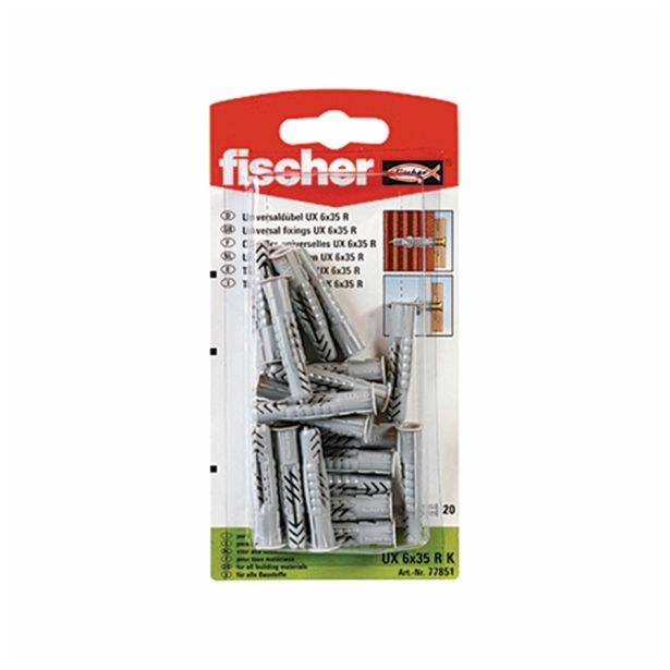 ZIDNI VLOŽEK FISCHER UX 6 X 35 RK Z ROBOM