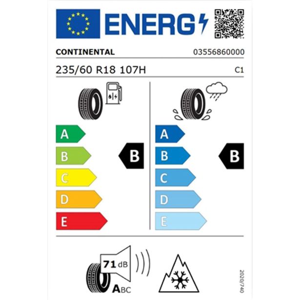 ZIMSKA GUMA CONTINENTAL 235/60R18 107H XL FR TS870P WINTERCONTACT