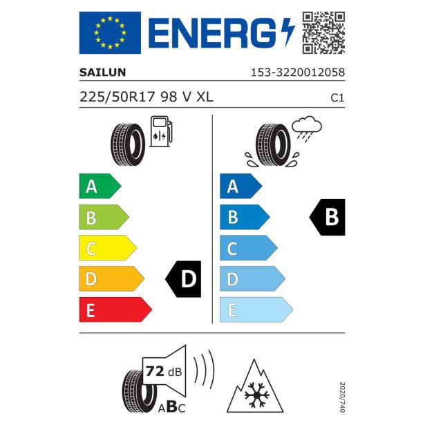 ZIMSKA GUMA SAILUN 225/50R17 98V XL IB ALPINE EVO 1 DOT2023