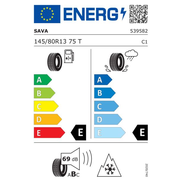 ZIMSKA PNEVMATIKA SAVA TIRES 145/80R13 75T ESKIMO S3+