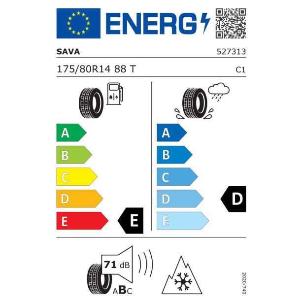 ZIMSKA PNEVMATIKA SAVA TIRES 175/80R14 88T ESKIMO S3+