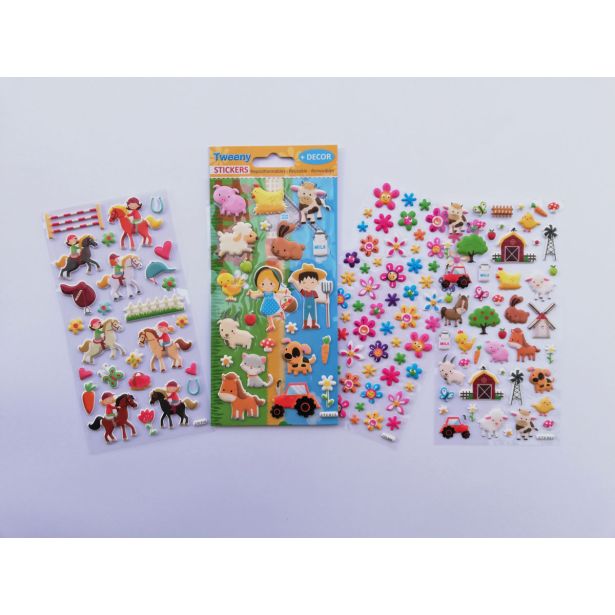 ZIMSKO USTVARJANJE RAYHER NALEPKE TWEENY SORT. XMAS 9X17.5CM