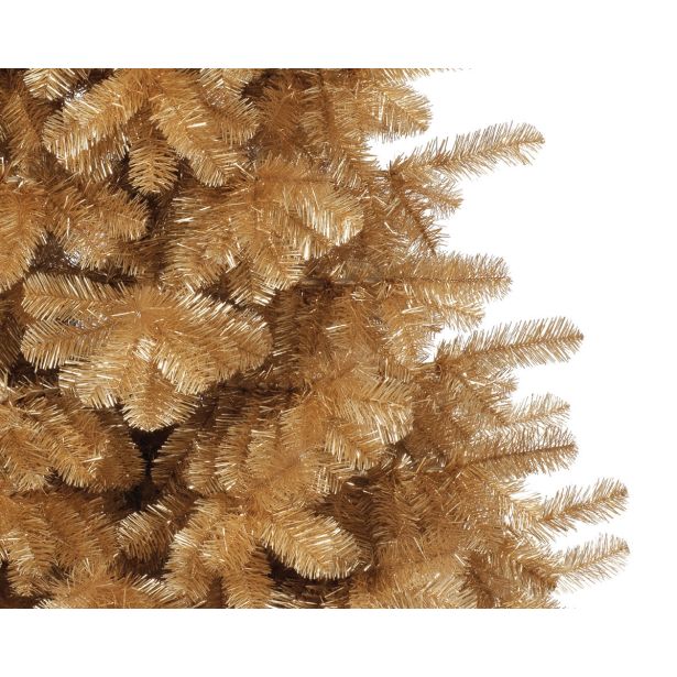 ZLATA NOVOLETNA JELKA IZ UMETNE MASE, VIŠINE 210 CM