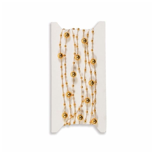 PERLE R+W ZLATE 180 CM DOLŽINE IZ UMETNE MASE