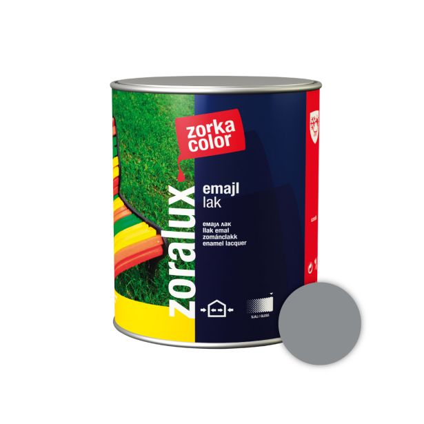 POKRIV.PREM.ZA KOV.,LES ZORKA DEKOR ZORALUX EMAJL LAK SREBRNA 0.75 L 8843
