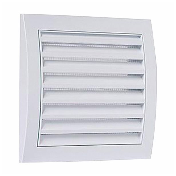 ZRAČNIK BREZ REGULACIJE VAFRA PVC FASADNI 190X190 KVADRATNI NA VIJAKE