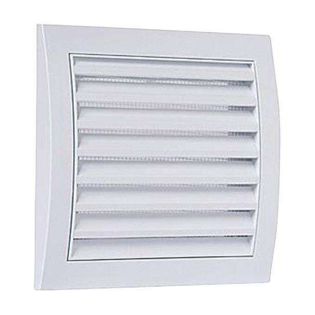 ZRAČNIK BREZ REGULACIJE VAFRA PVC FASADNI 500X230 KVADRATNI NA VIJAKE