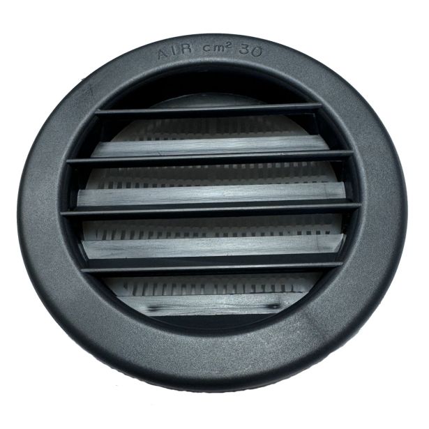 ZRAČNIK BREZ REGULACIJE VAFRA PVC FASADNI FI120 ANTRAC. OKROGLI VGRADNI