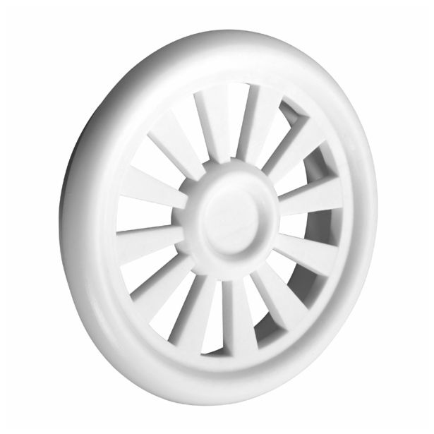 ZRAČNIK HETTICH DIY PVC FI 40 MM, BEL, V ZAVOJE JE 4 KOS