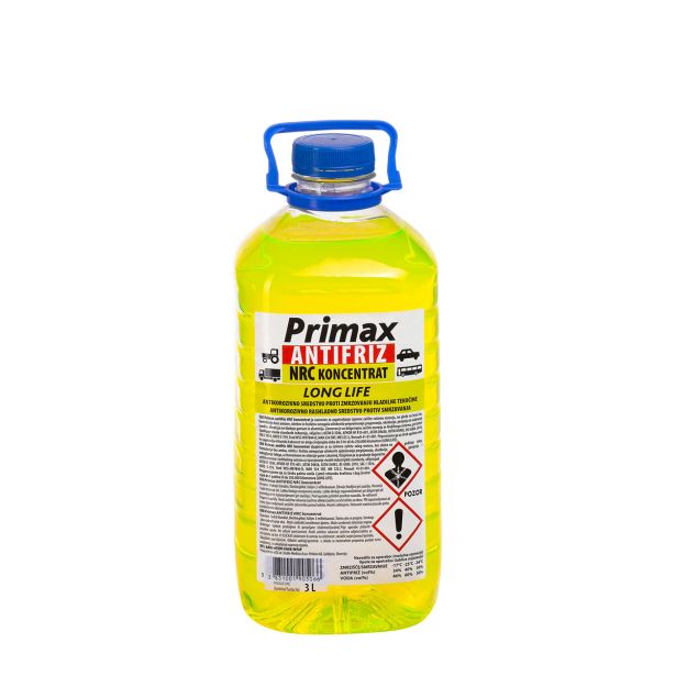 MAZIVA IN TEKOČINE PRIMAX ANTIFRIZ RUMENI NRC 3L