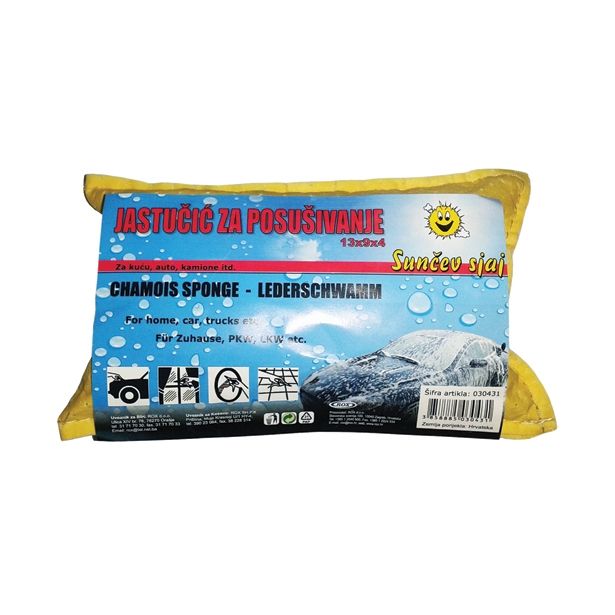 ZUNANJA AVTOKOZMETIKA USNJENA GOBICA ZA BRISANJE