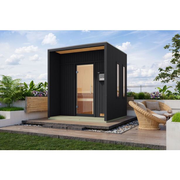 ZUNANJA SAVNA KARIBU ARCADIA GRELEC 9 KW ZUNANJE UPRAVLJANJE