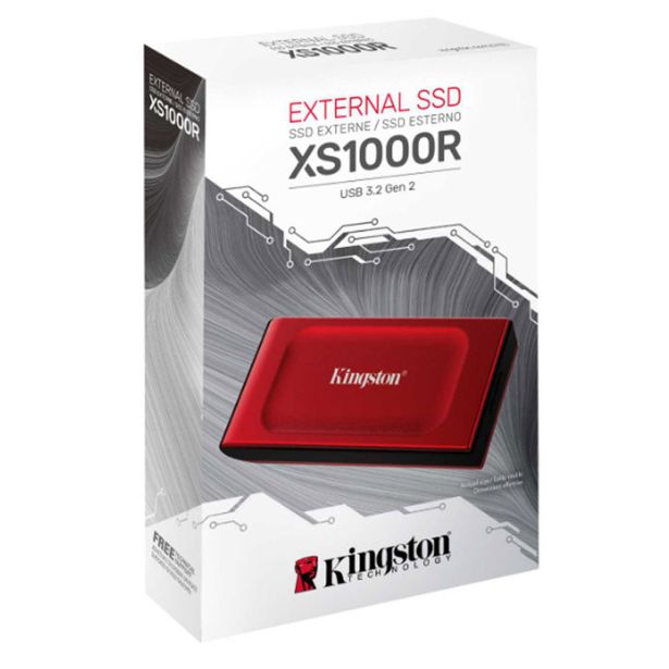 ZUNANJI TRDI DISK KINGSTON 1TB USB 3.2 SXS1000R/ 1000G RED PORTABLE