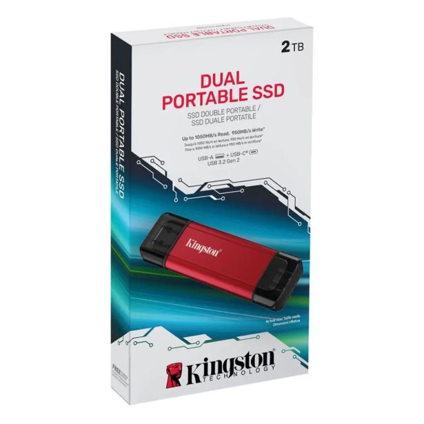 ZUNANJI TRDI DISK KINGSTON SSD EXT. 2TB USB3.2 SPSD/1TB DUAL USB-AUSB-C