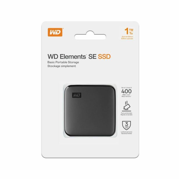 ZUNANJI TRDI DISK WESTERN DIGITAL HDD EXT. 1TB USB3 2.5" ELEMENTS SE WDBAYN0010BBK