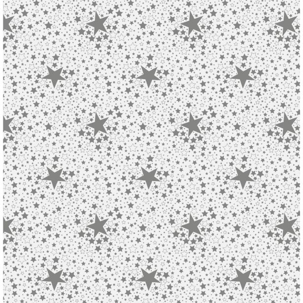 PRT NA ROLI NESE ZVEZDICE SREBRNE ŠIRINA 140 CM