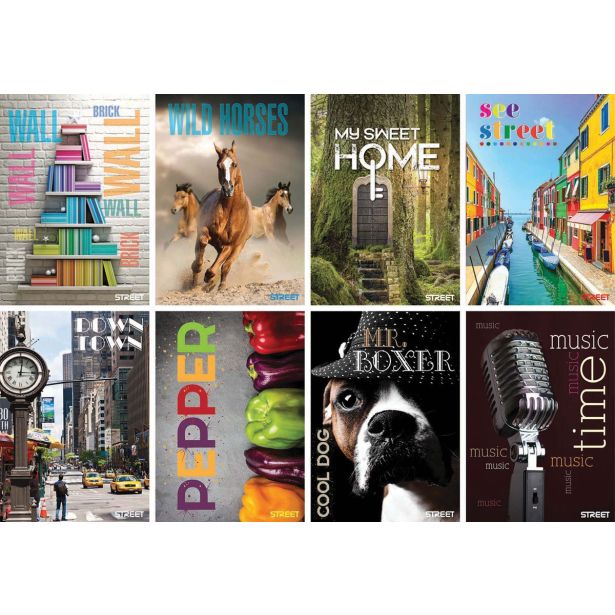 ZVEZEK STREET STREET MAXI A5/ 54L 80GR