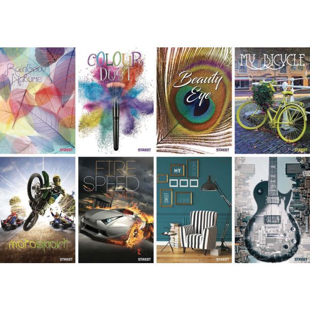 ZVEZEK STREET TRDI STREET1 A4 1R 96L