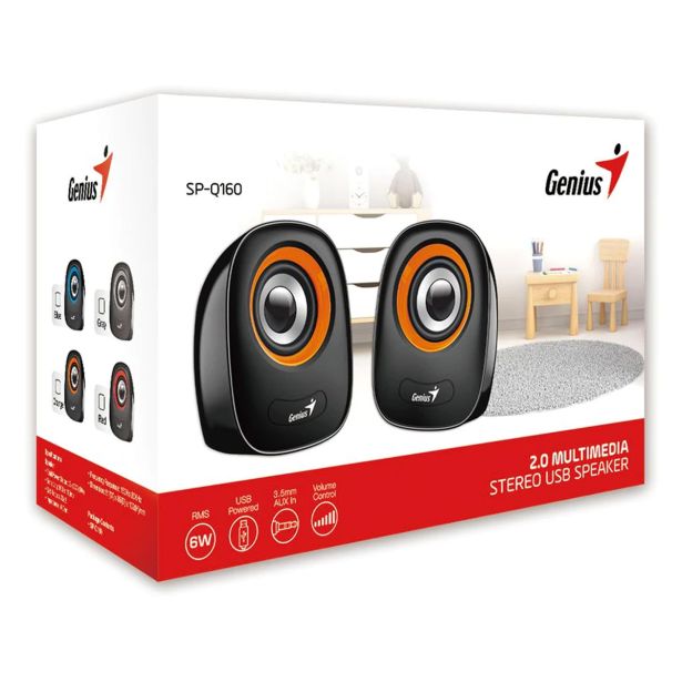 ZVOČNIKI GENIUS SP-Q160 USB SIVA