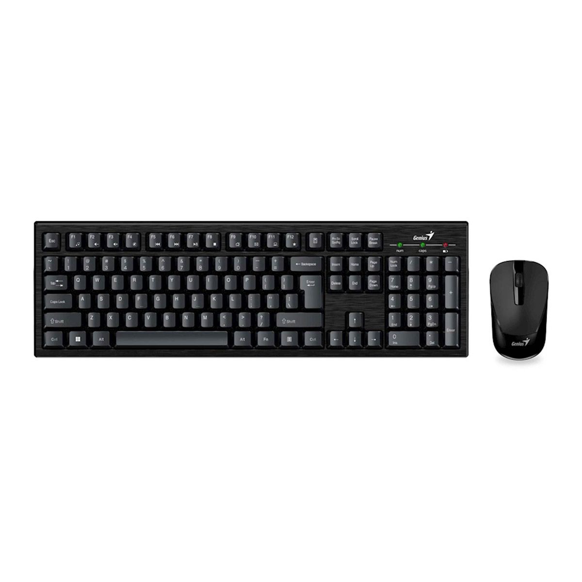 Genius smart km-8101 | brezžični 2. 4 ghz komplet tipkovnice in miške | ai copilot tipka | full-size | črna | komplet tipkovnice in miške