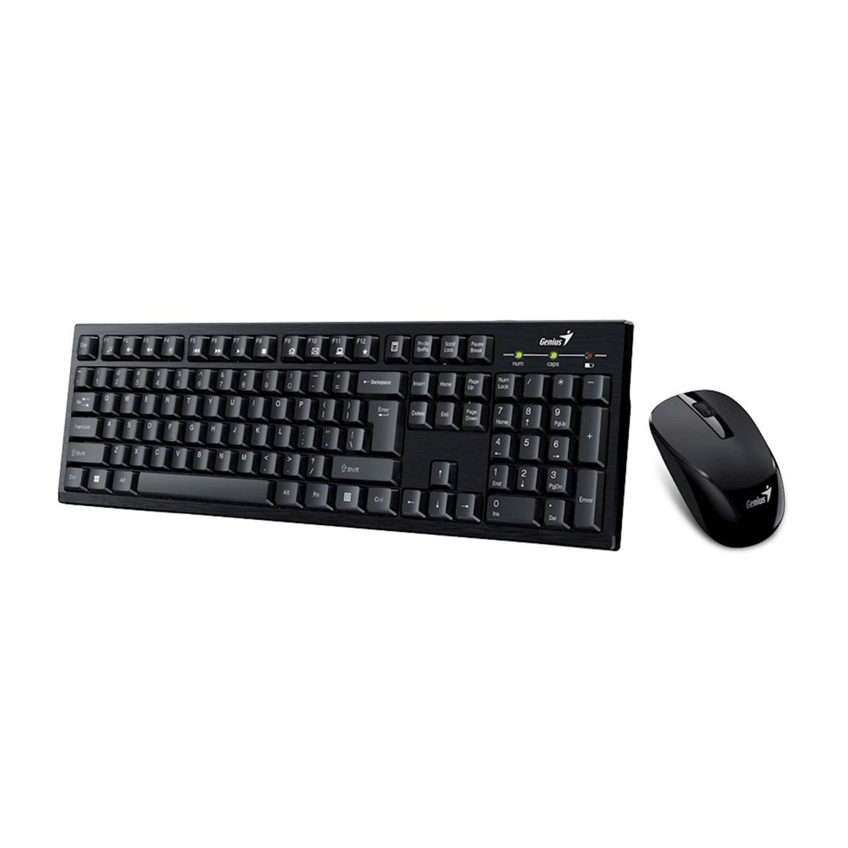 Genius smart km-8101 | brezžični 2. 4 ghz komplet tipkovnice in miške | ai copilot tipka | full-size | črna | komplet tipkovnice in miške