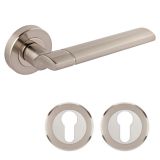 KLJUKA ZA VRATA APECS 0492 NI/SAT CILINDER