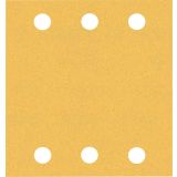 10-DELNI KOMPLET BRUSNIH PAPIRJEV S 6 LUKNJAMI EXPERT C470 ZA EKSCENTRIČNE BRUSILNIKE, 115 X 107 MM, G 120