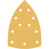 10-DELNI KOMPLET BRUSNIH PAPIRJEV Z 11 LUKNJAMI EXPERT C470 ZA VEČNAMENSKE BRUSILNIKE, 102 X 62 MM, 93 MM, G 80