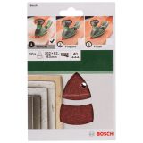 DELTA/VEČNAM BRUSNI LIST BOSCH 10-DELNI SET C430 RDEČ 102X62/93 MM K40 11LUKENJ